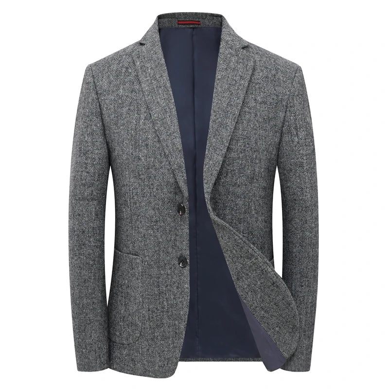 Herren Blazer Grau Elegantes Design