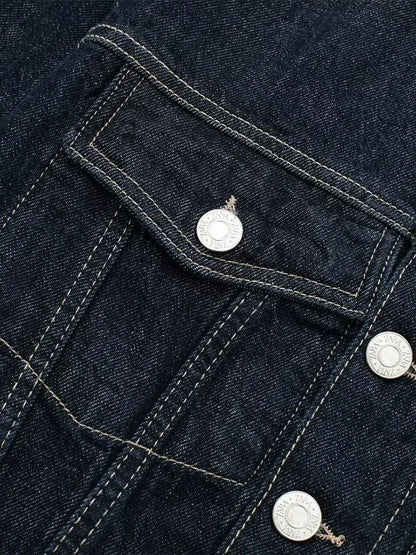Eveloria Damen Denim-Jacke Blau