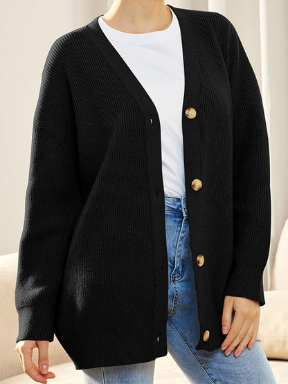 Eveloria Damen Gestrickte Strickjacke Herbst