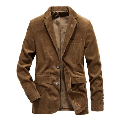 Herren Cord-Blazer Braun Klassisch