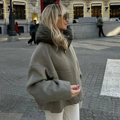 Eveloria Damen Lässige Lockere Kapuzenjacke