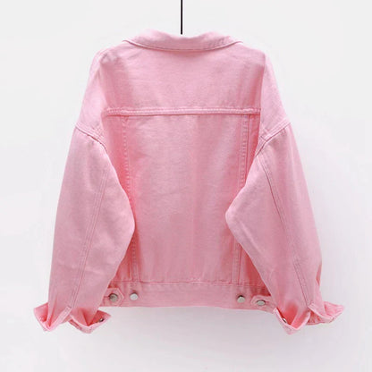 Damen Denimjacke Klassisch Vielfältige Farben