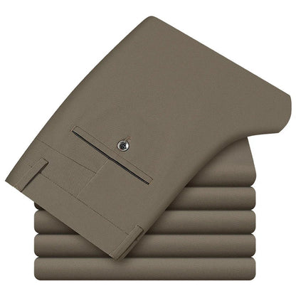 Herren Anzughosen Slim Fit Baumwolle