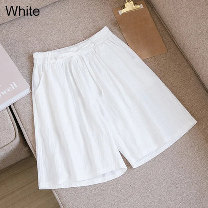 Eveloria Damen Baumwoll Shorts Knielang