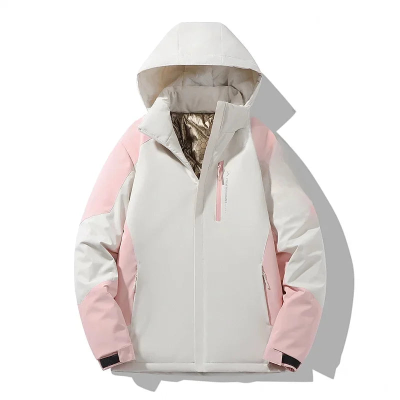 Damen Colorblock Skijacke Winter