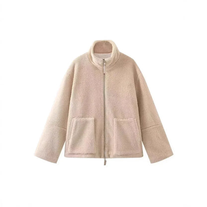 Eveloria Damen Teddyjacke Flauschig Winterwarm - Eveloria