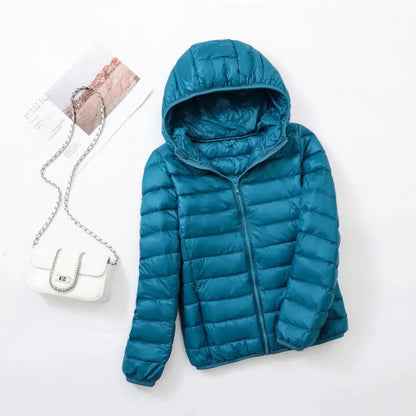 Damen Leichte Daunenjacke Herbst Winter