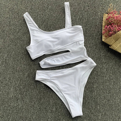 Eveloria Damen Badeanzug mit Bauchfreiem Ausschnitt