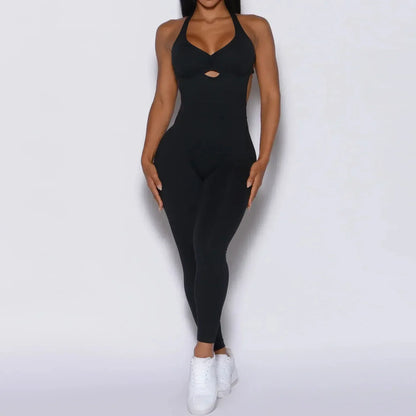 Damen Rückenfreier Sport-Overall Bequem