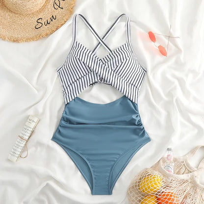 Eveloria Damen Rückenfreies Schwimmanzug