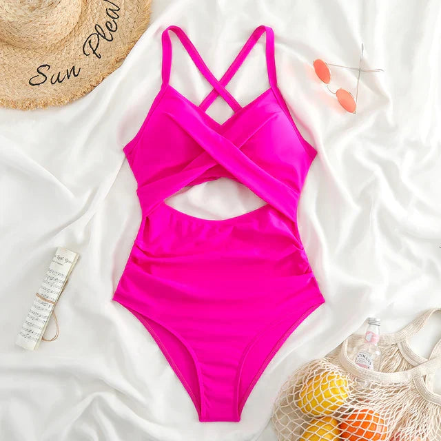 Eveloria Damen Rückenfreies Schwimmanzug