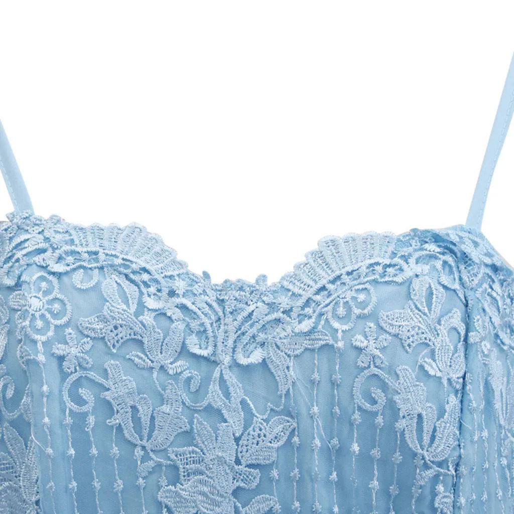 Eternal Elegance Damen Brautjungfernkleid Hochgeschlitzt