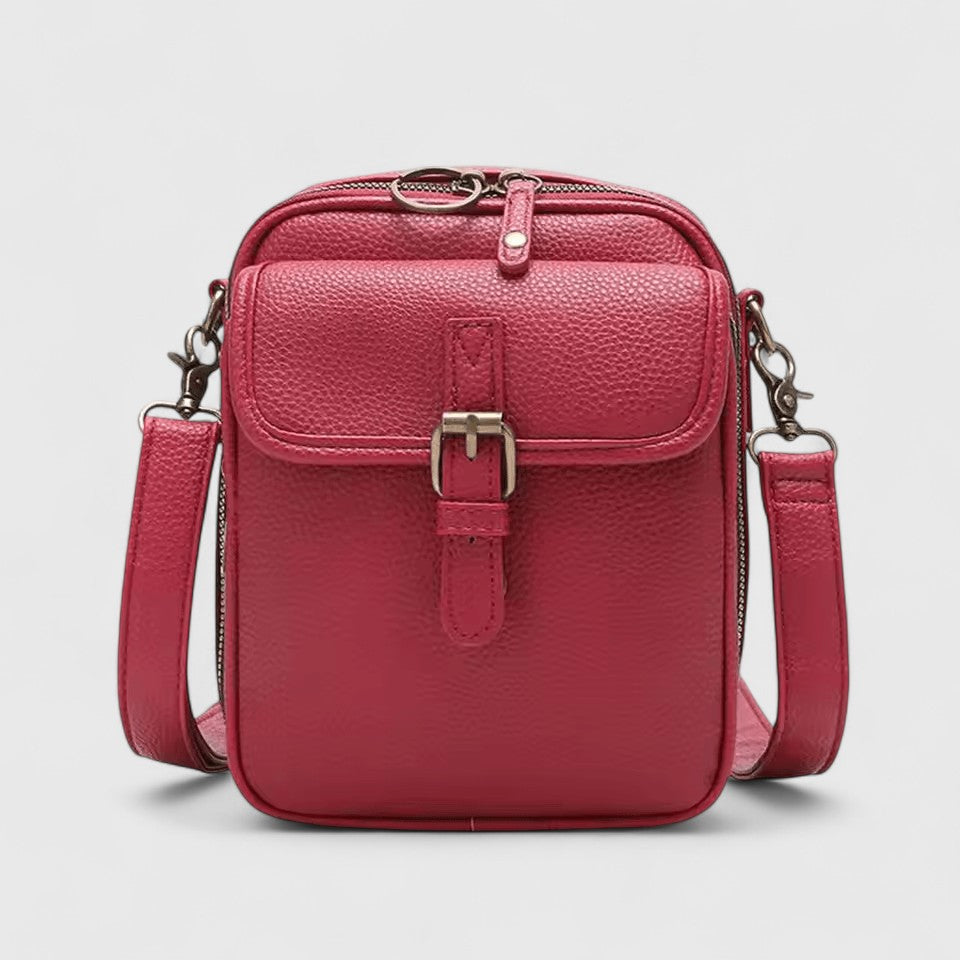 Damen Schultertasche Alltag Leder Braun