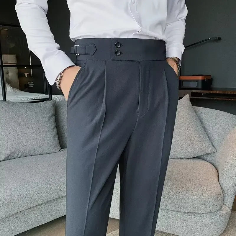 Eveloria Damen Chinohose Hochtailliert