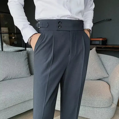 Eveloria Damen Chinohose Hochtailliert