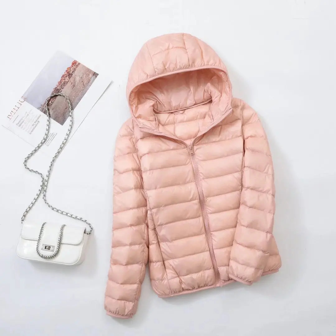 Damen Leichte Daunenjacke Herbst Winter