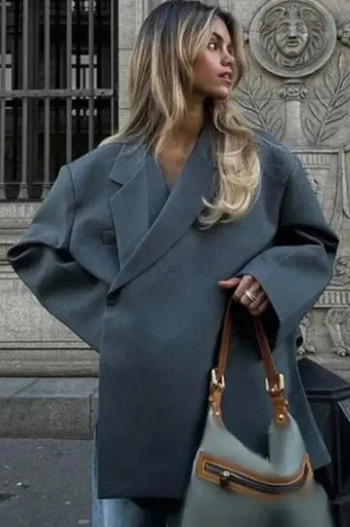 Eveloria Damen Übergroßer Blazer