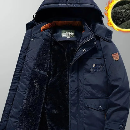 Eveloria Herren Wintermantel Sportlich Wollstoff