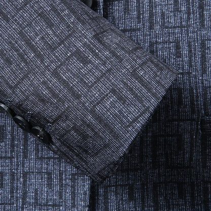 Herren Blazer Geometrisches Muster Modern