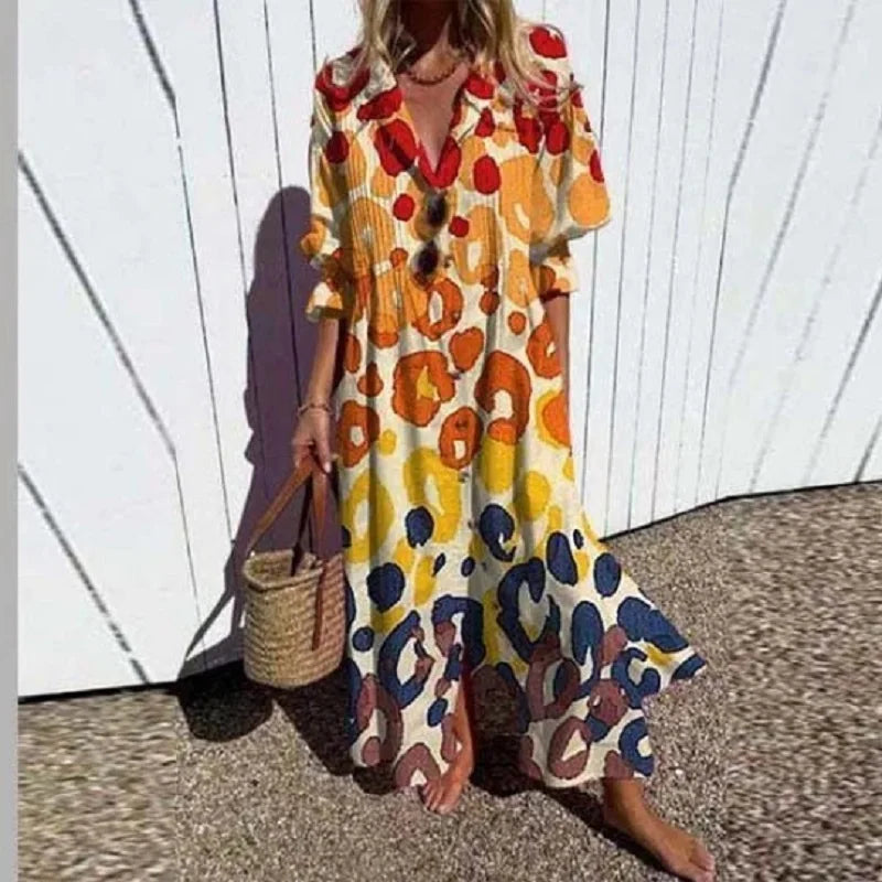 Eveloria Damen Frühlingskleid Boho-Stil