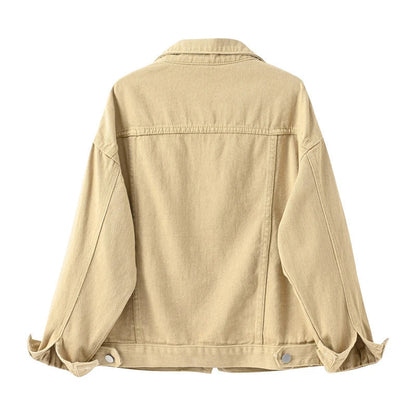 Damen Denimjacke Klassisch Vielfältige Farben