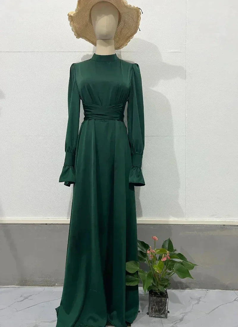 Eveloria Damen Abendkleid Schimmernd Seide