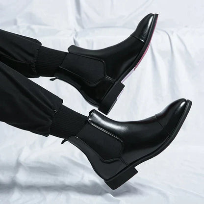 Eveloria Herren Stiefel Leder