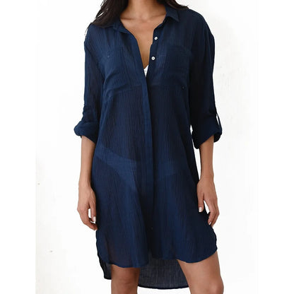 Eveloria Damen Strandkleid Leicht Sommer