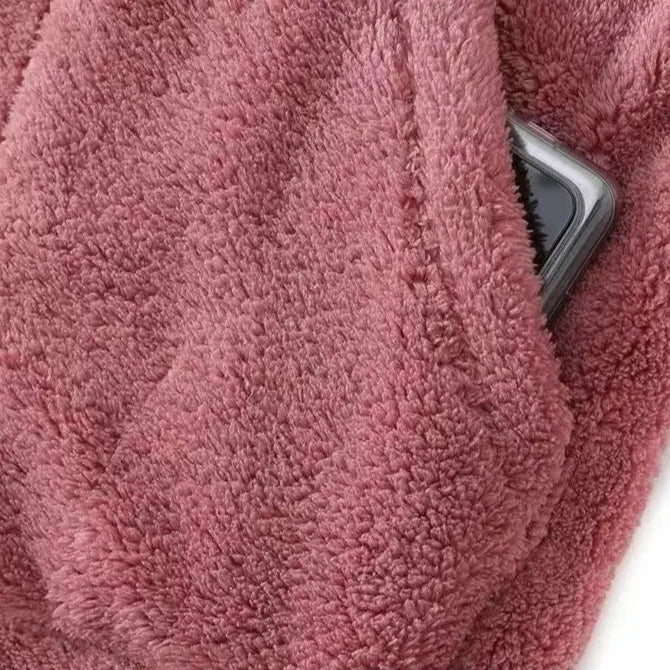 Damen Winterjacke Kapuzenjacke Reißverschluss Kuschelig