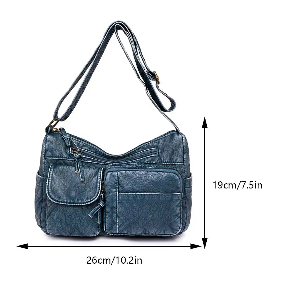 Eveloria Damen Luxe Schultertasche Mehrfachfach