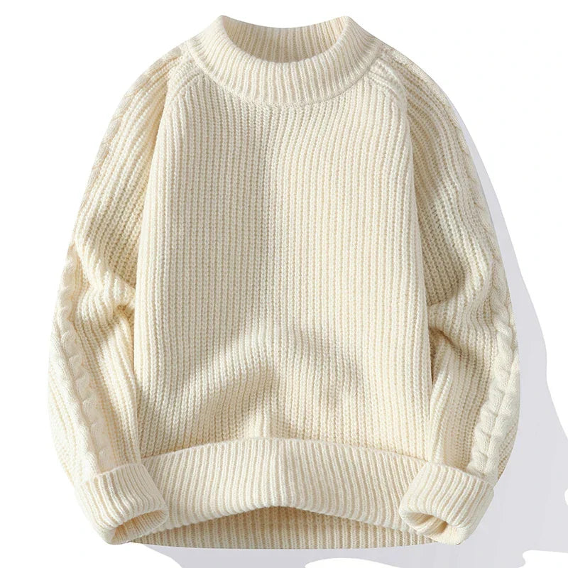 Herren Grobstrickpullover Klassisch
