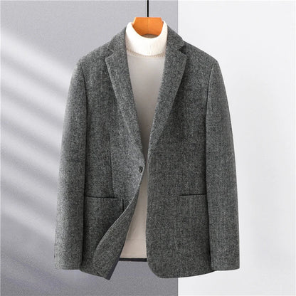 Herren Blazer Grau Elegantes Design - Norvielle