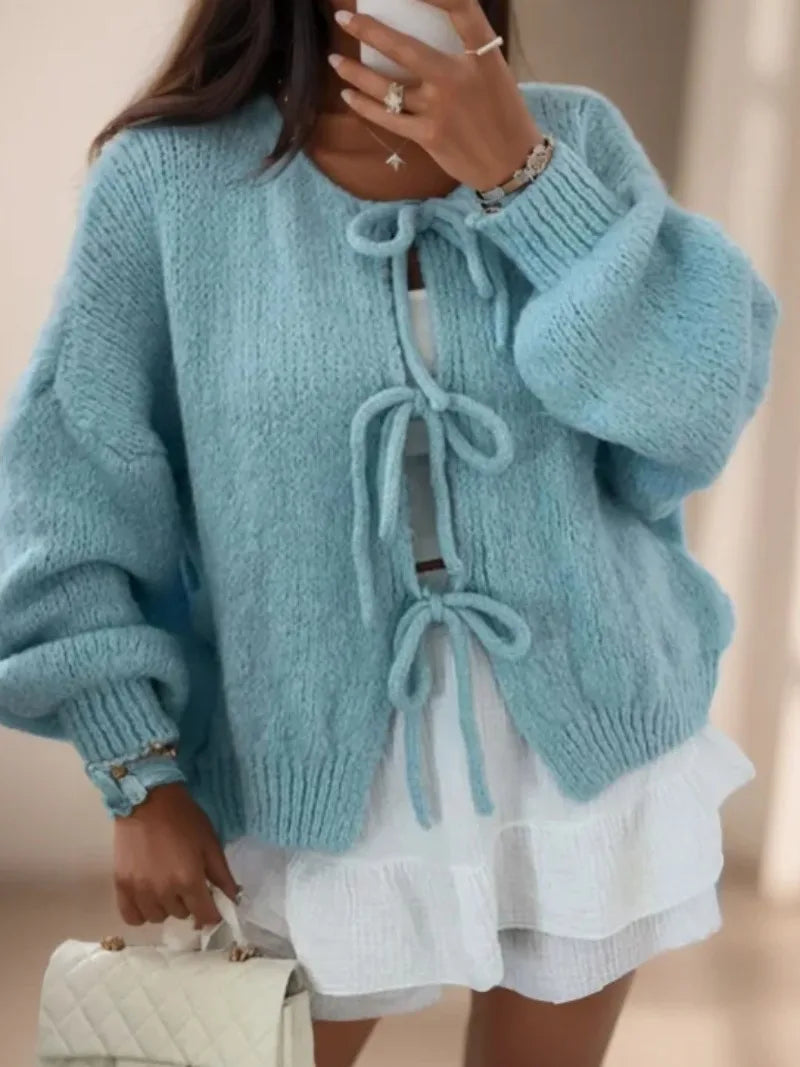 Doris Damen Strickjacke Langärmlig Warm Beige