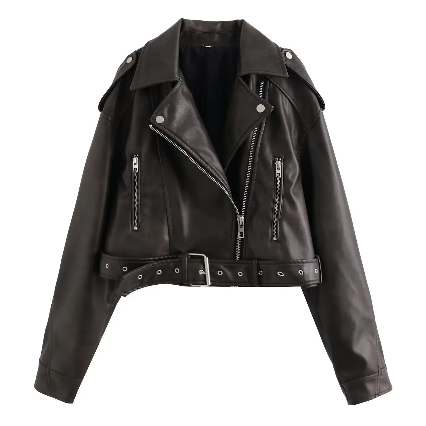 Eveloria Damen Winterjacke Gürtel