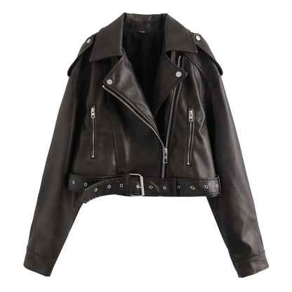 Eveloria Damen Winterjacke Gürtel