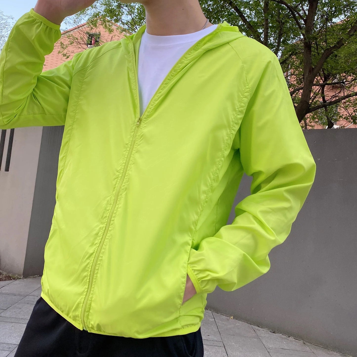 Herren Windbreaker Jacke Leicht Reißverschluss