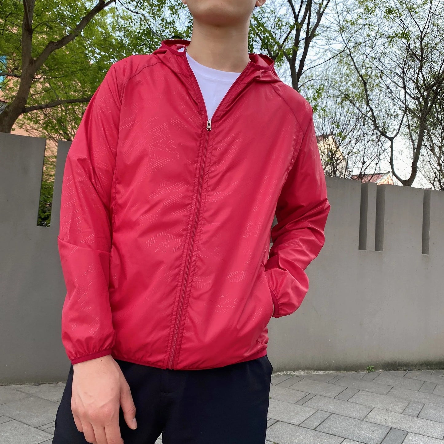 Herren Windbreaker Jacke Leicht Reißverschluss