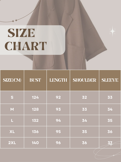 Damen Oversized Trenchcoat Wollmischung