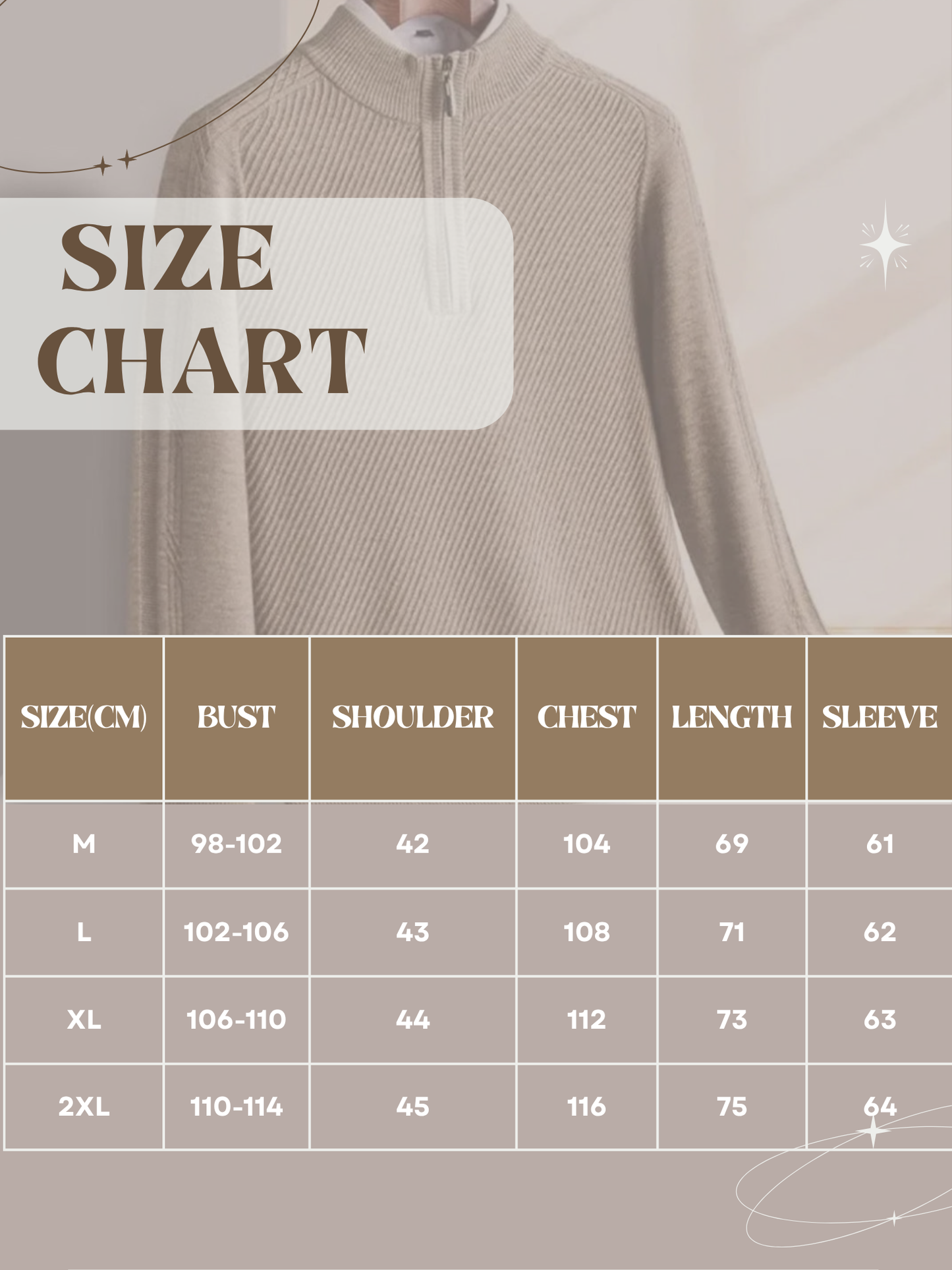 Eveloria Herren Strickpullover Leicht Rippenstruktur Beige