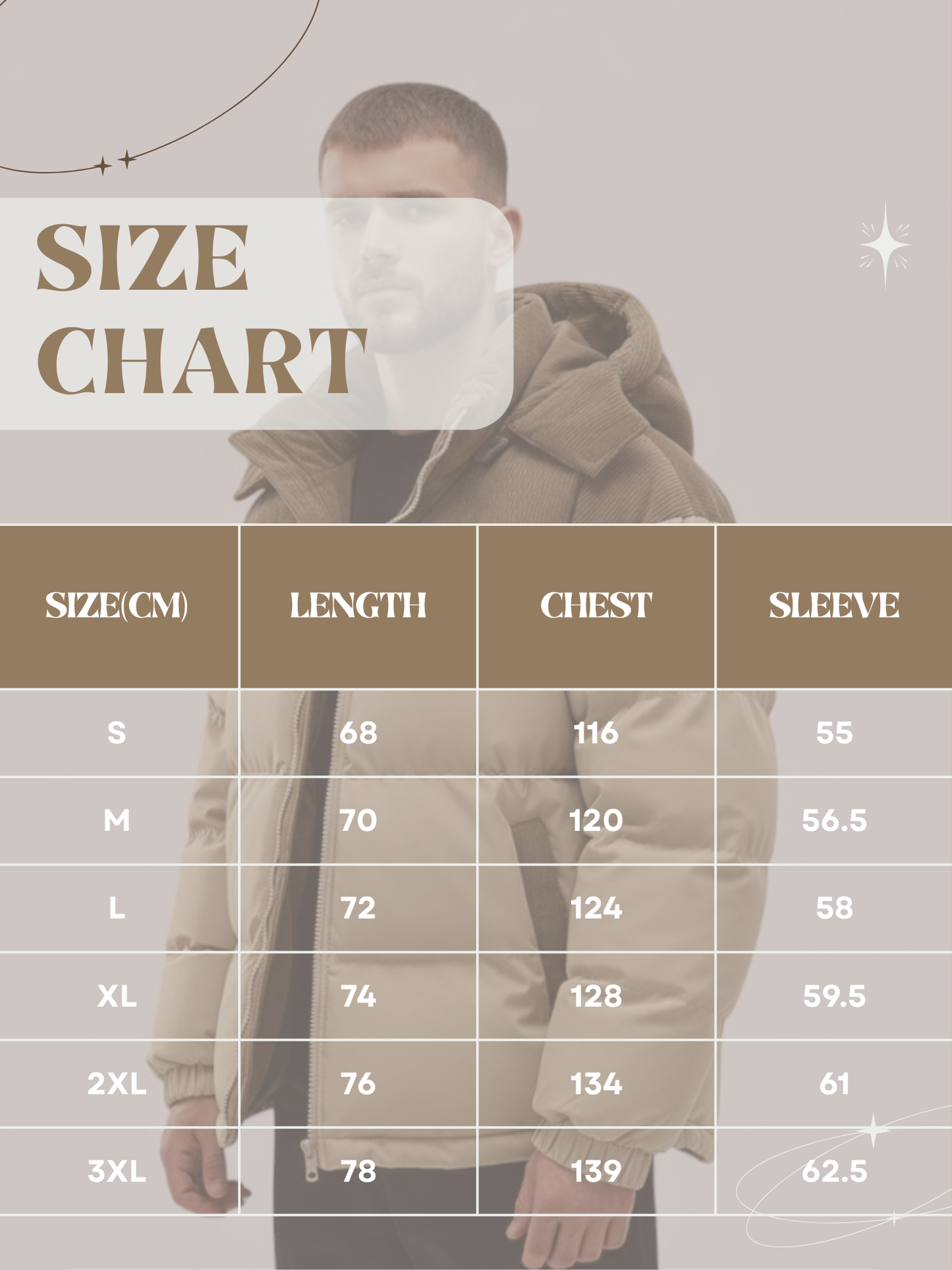 Herren Winterjacke Fleece-Futter Abnehmbare Kapuze Isoliert