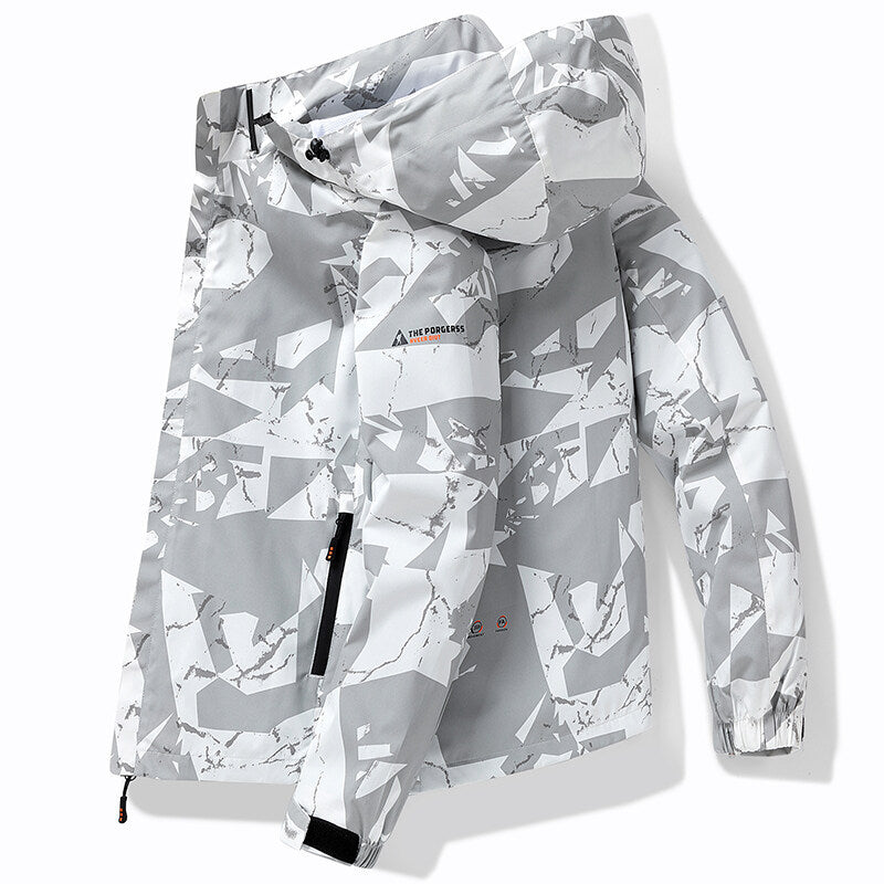 Herren Skijacke Kapuze Wasserabweisend Modern