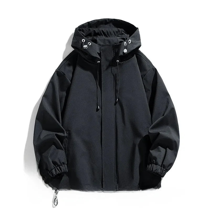 Herren Skijacke Oversized mit Kapuze Winterfunktion