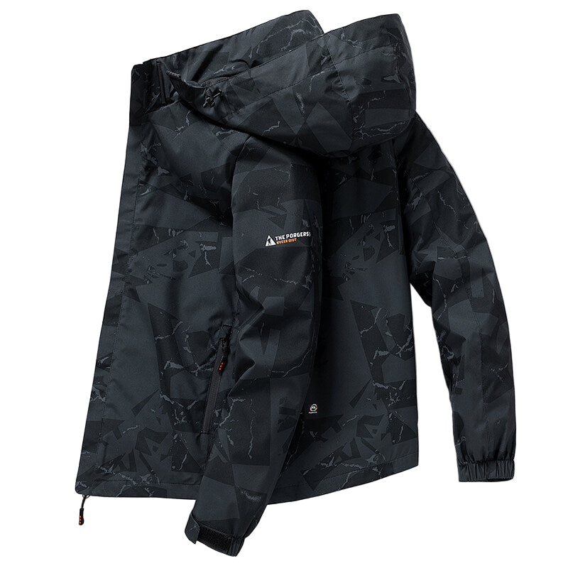 Herren Winter Skijacke Kapuze Wasserabweisend - Eveloria