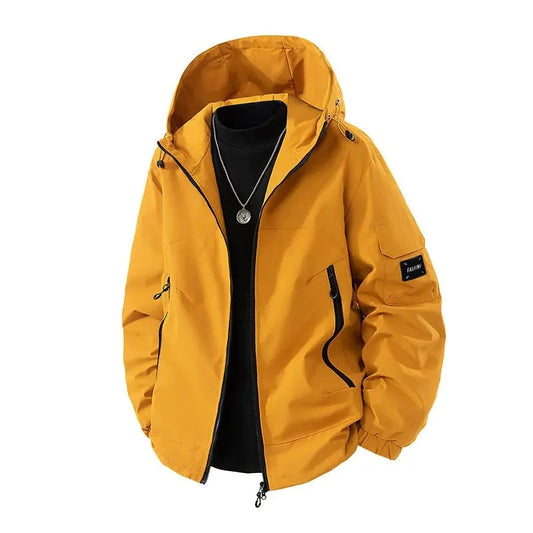 Eveloria Herren Skijacke Wasserabweisend Winterjacke Schwarz - Eveloria