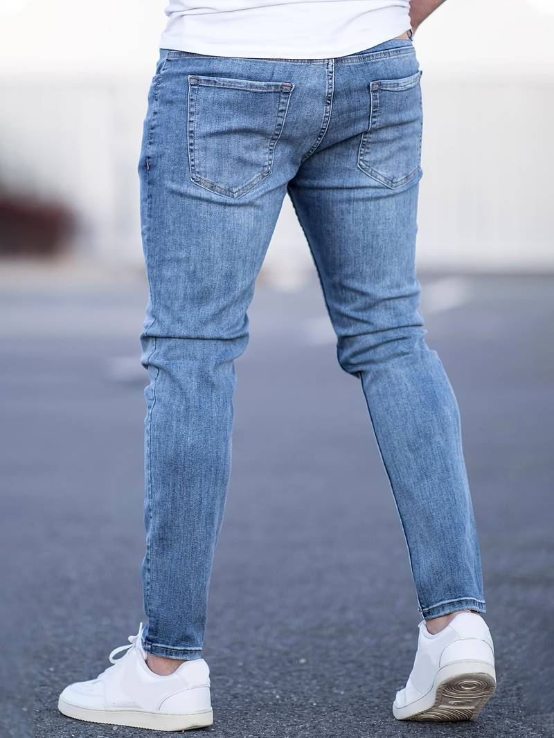 Skinny-Jeans | Ripped | Stretch | Schlanke Fit-Jeans | Herrenjeans-Chaps Herrenmode