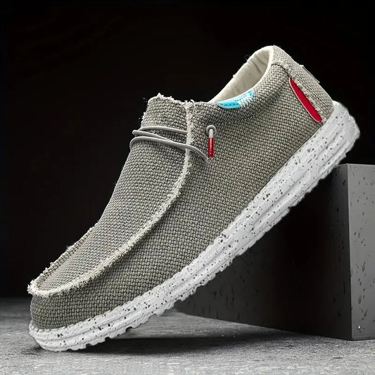 Herren Slip-On Schuhe Leichtgewicht für Alltag Schwarz - Eveloria