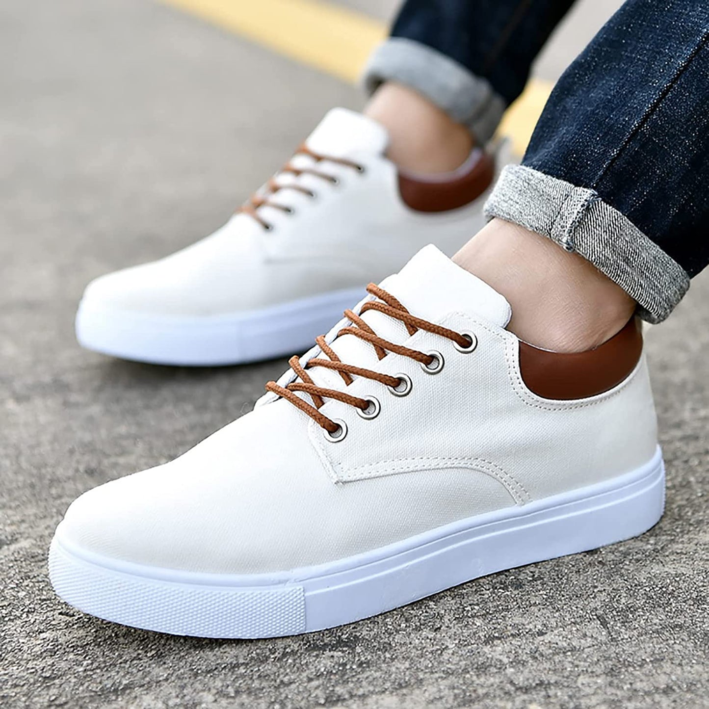 Slip-on Sneakers - Herren Casual Freizeit Canvas Sneakers-Chaps Herrenmode