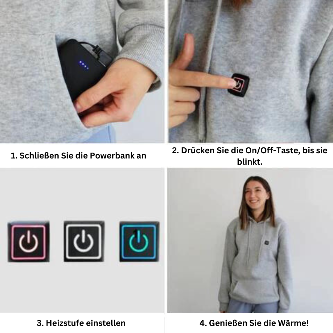 Eveloria Unisex Kapuzenpullover Beheizt
