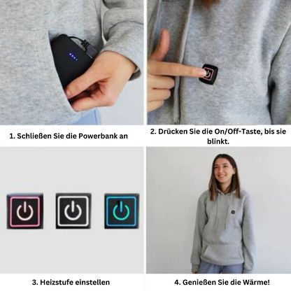 Eveloria Unisex Kapuzenpullover Beheizt