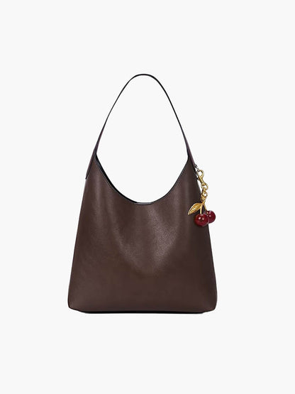 Damen-Tasche Kirschanhänger Leder